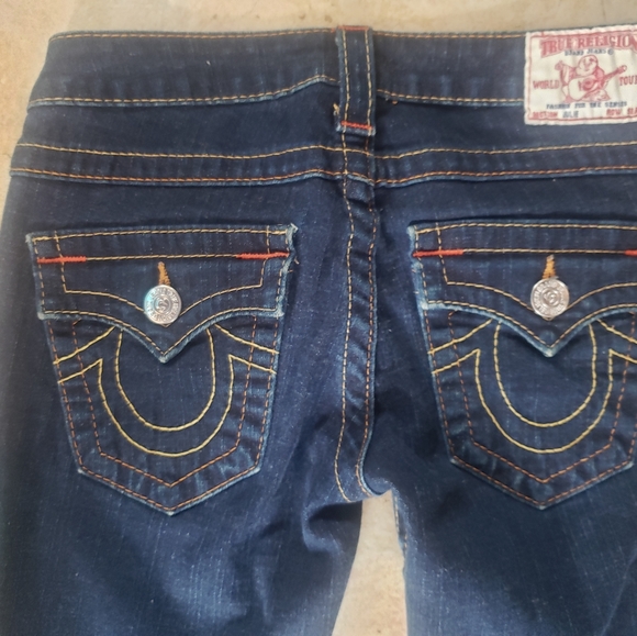 True Religion Julie Jean's Dark Denim Sz 24 - Picture 1 of 4